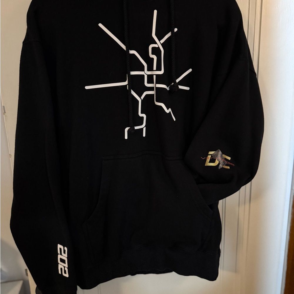 Black Graphic Hoodie